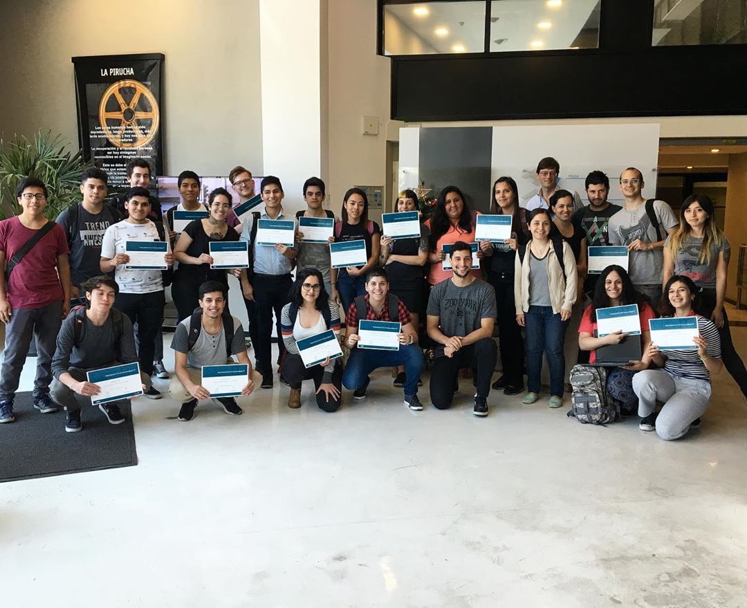 Foto final del curso de NodeJS por Comunidad IT en Atos